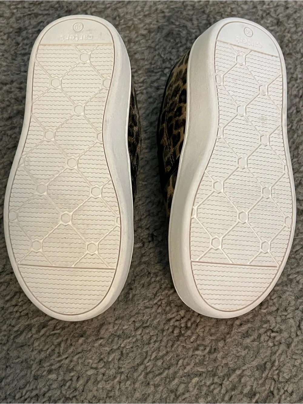 Carter's Kids Leopard Slip-On Sneakers - Gold/Black